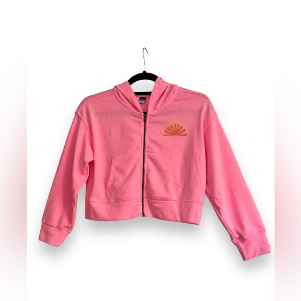 ☀️Old Navy Girls Zip-Front French Terry Crop Hoodie in Multiple Sizes